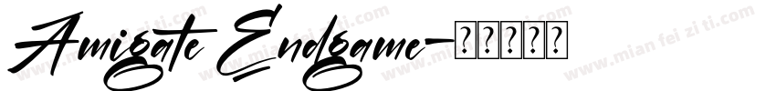 Amigate Endgame字体转换